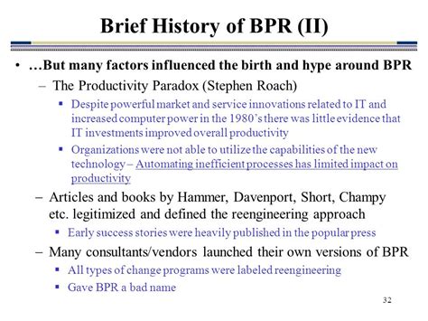 bpr improvement story.